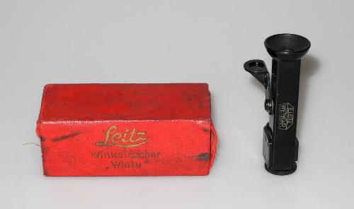 LEICA BLACK ANGLE FINDER WINTU WITH BOX FROM 1936 IN GOOD CONDITION