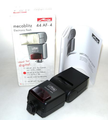 METZ SPEEDLIGHT 44 AF-4N FOR NIKON WITH INSTRUCTIONS NEW IN BOX