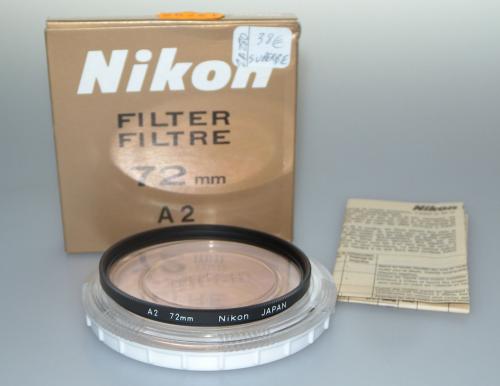 NIKON FILTER A2 72mm MINT IN BOX