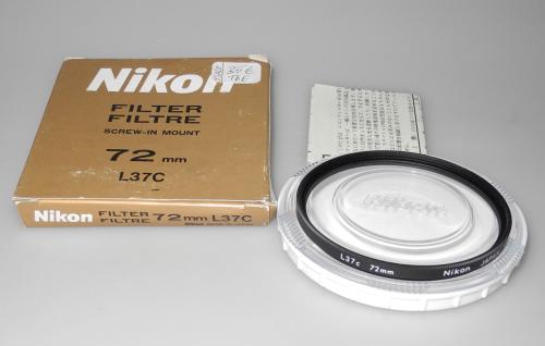 NIKON FILTER L37C 72mm WITH INSTRUCTIONS AND BOX IN VERY GOOD CONDITION