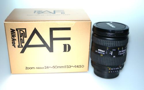 NIKON 24-50mm 3.3.4.5 AFD WITH BOX MINT + HB-3