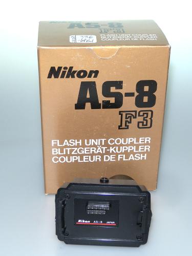NIKON AS-8 FLASH UNIT COUPLER FOR F3 MINT IN BOX