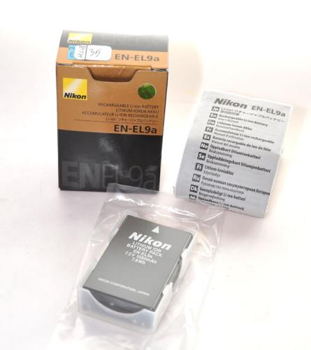 NIKON EN-EL9a RECHARGEABLE LI-ION BATTERY NEW IN BOX WITH INSTRUCTIONS