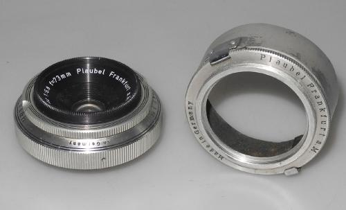 PLAUBEL 73mm 6.8 ORTHAR WITH LENS HOOD FOR MAKINA PLAUBEL IN VERY GOOD CONDITION