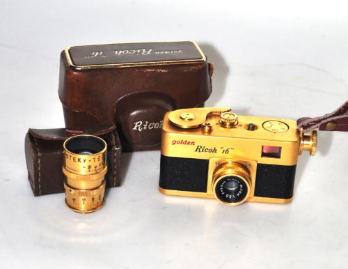 RICOH 16 GOLDEN LENS 25.3.5 WITH BAG, OTHER LENS 40/5.6 WITH BAG