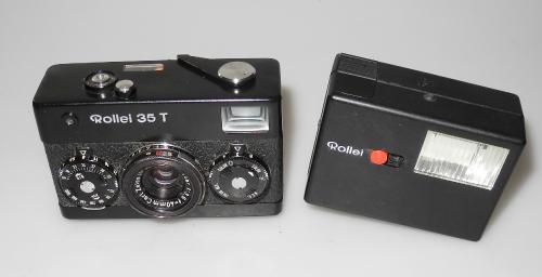 ROLLEI 35 T SINGAPORE WITH TESSAR 40/3.5, SPEEDLIGHT 121BC, IN GOOD CONDITION, REVISED