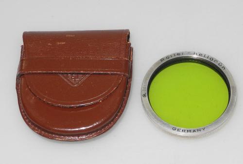 ROLLEIFLEX GREEN FILTER BAYONET II WITH BAG, IN VERY GOOD CONDITION