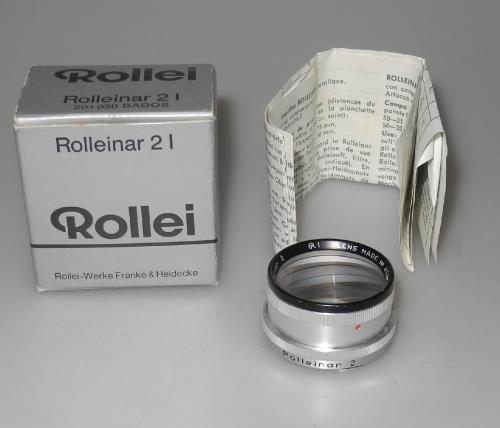 ROLLEIFLEX ROLLEINAR 2 BAYONET I, INSTRUCTIONS, BOX, MINT