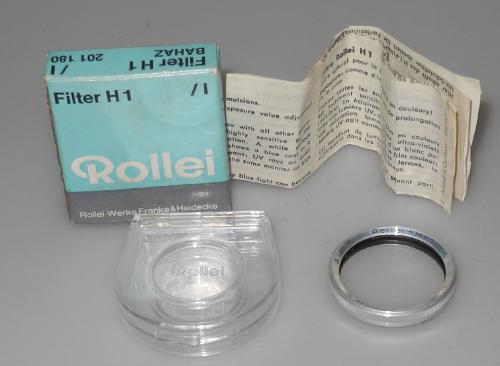 ROLLEIFLEX H1 FILTER BAYONET1 WITH INSTRUCTIONS, BOXES, MINT