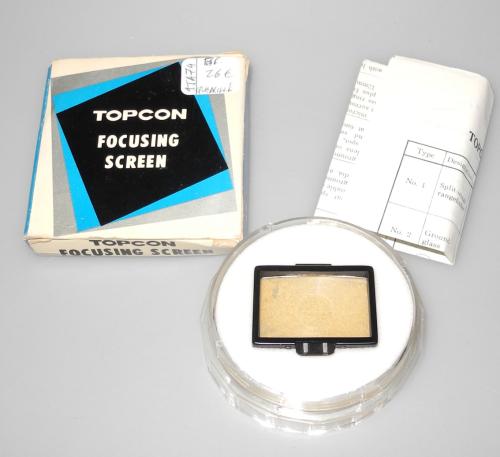 TOPCON FOCUSING SCREEN WITH BOX IN GOOD CONDITION