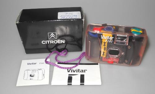 VIVITAR T101 TRANSPARENT CITROEN, STRAP, BOX, MINT