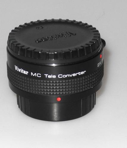VIVITAR TELE-CONVERTER MC 2X PK-A/R-PK IN GOOD CONDITION