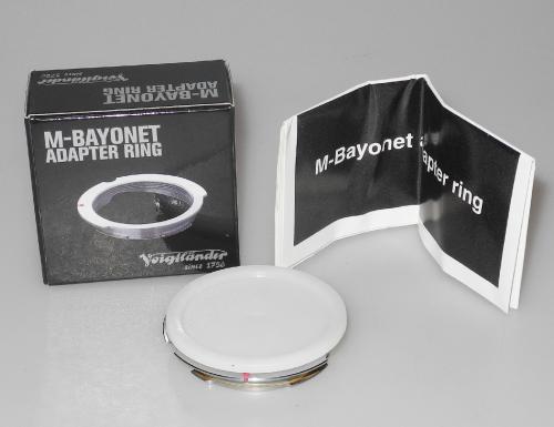 VOIGTLANDER M-BAYONET ADAPTER RING FOR 28-90mm, INSTRUCTIONS, BOX, IN VERY GOOD CONDITION