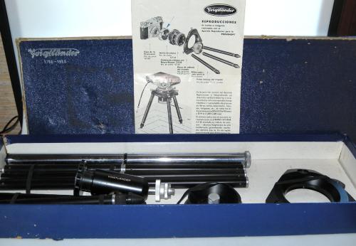 VOIGTLANDER STATIF OF REPRODUCTION WITH INSTRUCTIONS IN SPANISH AND BOX IN VERY GOOD CONDITION !
