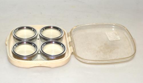 CARL ZEISS SET OF 4 FILTER PROXAR A 28,5 0.2, 0.3, 0.5, 1m WITH PLASTIC BOX IN GOOD CONDITION