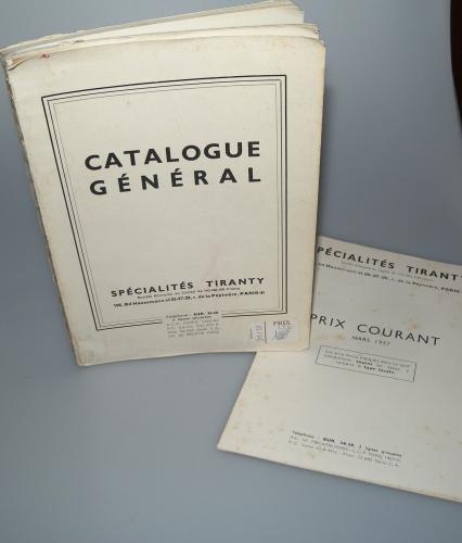 CATALOGUE GENERAL SPECIALITES TIRANTY DE 1957