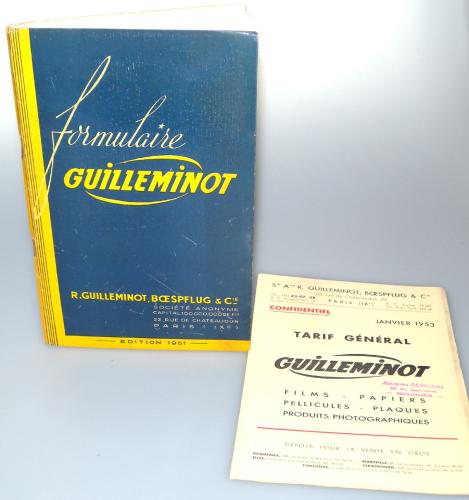 GUILLEMINOT FORMULAIRE GENERAL DE 1951 AVEC TARIF GENERAL