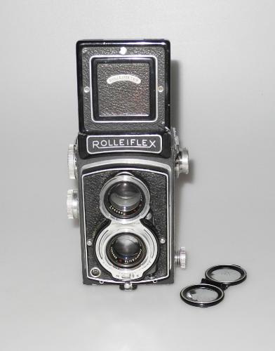ROLLEIFLEX ROLLEICORD IV WITH XENAR 75/3.5, CUSTOMIZED IN GOOD CONDITION