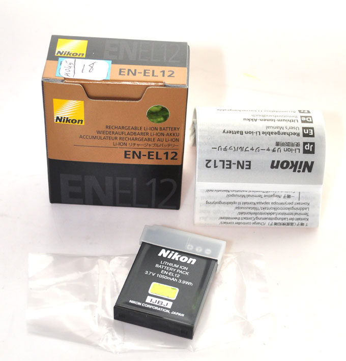 ENEL12 Batterie Rechargeable au Lithium-ION pour Appareil Photo/caméscope Type/réf  Nikon en EL12 