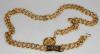 Chanel ceinture chaine métal doré 1994, médaillon Cambon, T.90, très bel état