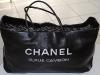 Chanel grand cabas en cuir noir, collection 2009, Dustbag, très bel état