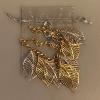 Christian Dior Germany collier en métal doré et façon argenté orné de feuilles signé, superbe