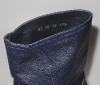 Dior boots en cuir bleu nuit à talons argentés, P.37,5, Dustbag, boite, très bel état
