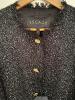 Escada veste tailleur noire scintillante, collection 2020, T.46 neuve étiquette