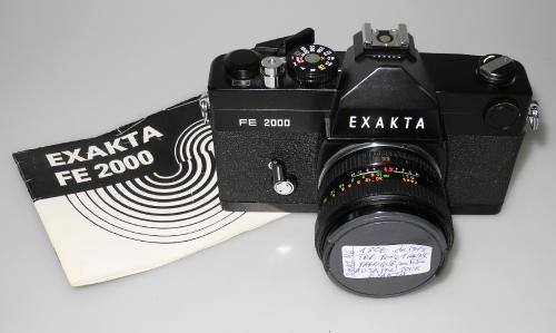EXAKTA FE 2000 DE 1978 + 55/1.7 EXAKTAR EE, NOTICE, TRES BEL ETAT