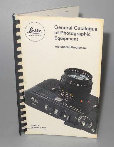 LEITZ GENERAL CATALOGUE OF PHOTOGRAPHIC EQUIPMENT EDITION OF 1st JANUARY 1973