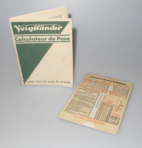 VOIGTLANDER CALCULATEUR DE POSE DE 1935 BEL ETAT